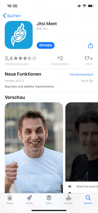 App aus dem AppStore installieren